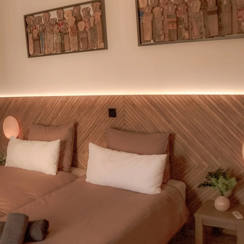 Appartement Canggu 2 Chambres Terrasse Chambre 2 Table Chevet